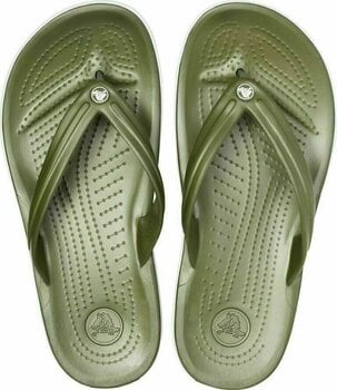 Unisex Schuhe Crocs Crocband Flip Army Green/White 42-43 - 3