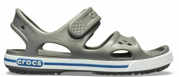 Kids Sailing Shoes Crocs Preschool Crocband II Sandal Slate Grey/Blue Jean 33-34 - 2
