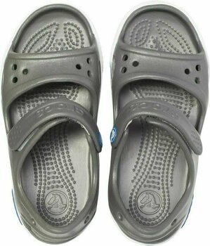 Kids Sailing Shoes Crocs Preschool Crocband II Sandal Slate Grey/Blue Jean 33-34 - 4