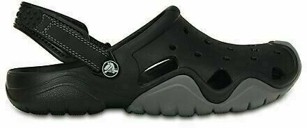 Zapatos para hombre de barco Crocs Mens Swiftwater Clog Black/Charcoal 39-40 - 2