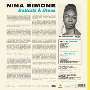 Vinyl Record Nina Simone - Ballads & Blues (Limited Edition) (Yellow Coloured) (180g) (LP) - 3