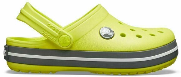 Pantofi de Navigatie Crocs Kids Crocband Clog Citrus/Slate Grey 34-35 - 2