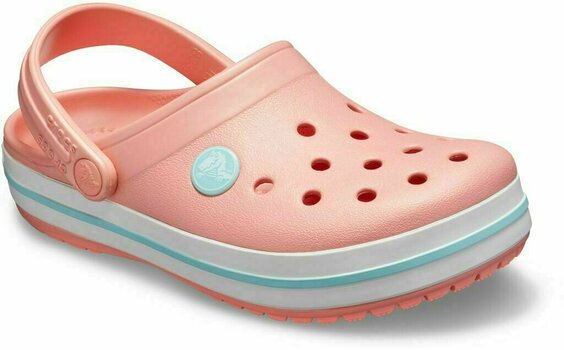 Chaussures de bateau enfant Crocs Kids Crocband Clog Melon/Ice Blue 34-35 - 5