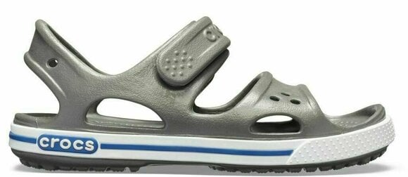 Buty żeglarskie dla dzieci Crocs Preschool Crocband II Sandal Slate Grey/Blue Jean 20-21 - 2