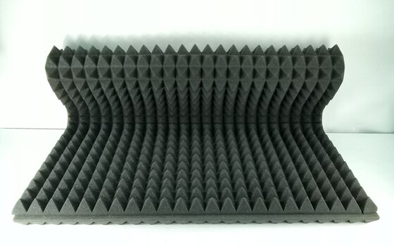 Panneau de mousse absorbant Mega Acoustic PA-PMP5 115x195x5 Dark Gray Panneau de mousse absorbant (Endommagé) - 2