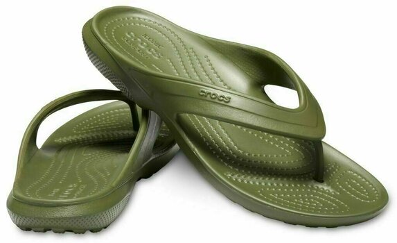 Buty żeglarskie unisex Crocs Classic Flip Army Green 43-44 - 7