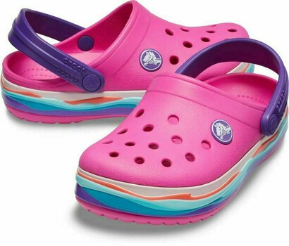 Детски обувки Crocs Kids' Crocband Wavy Band Clog Neon Magenta 24-25 - 7
