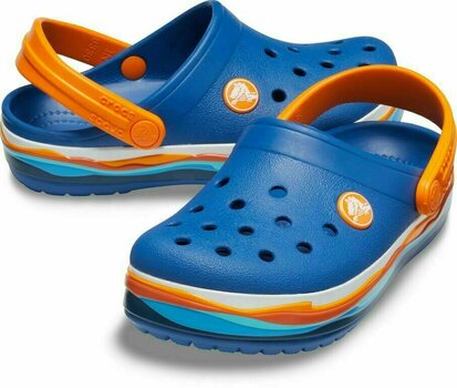 Детски обувки Crocs Kids' Crocband Wavy Band Clog Blue Jean 28-29 - 7