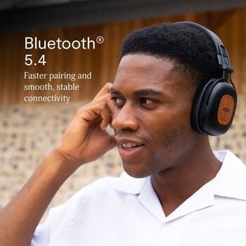 Cuffie Wireless On-ear House of Marley Positive Vibration Rebel ANC Signature Black Cuffie Wireless On-ear - 6