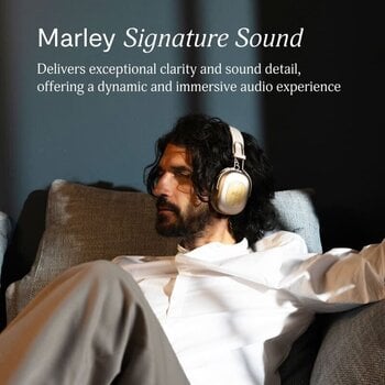 Cuffie Wireless On-ear House of Marley Positive Vibration Rebel ANC Cream Cuffie Wireless On-ear - 8