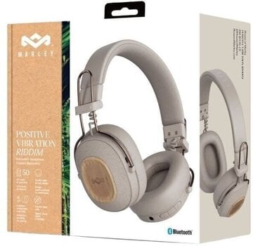 Trådløse on-ear hovedtelefoner House of Marley Positive Vibration Riddim BT Cream Trådløse on-ear hovedtelefoner - 6