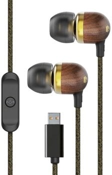 Auricolari In-Ear House of Marley Smile Jamaica USB-C Brass Auricolari In-Ear - 2
