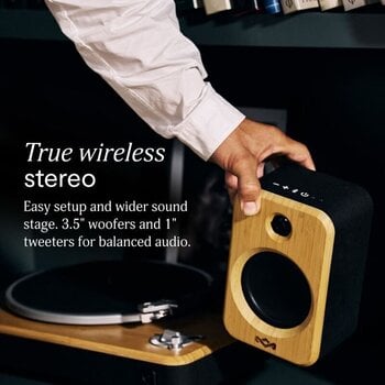 Hi-Fi Wireless speaker
 House of Marley Get Together Duo 2 Hi-Fi Wireless speaker Signature Black 2 pcs - 8