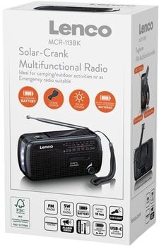 Retro radio Lenco MCR-113BK Black Retro radio - 11