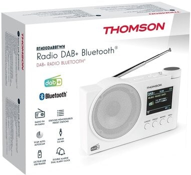 La radio numérique DAB + Thomson RT400DABBTWH White La radio numérique DAB + - 4