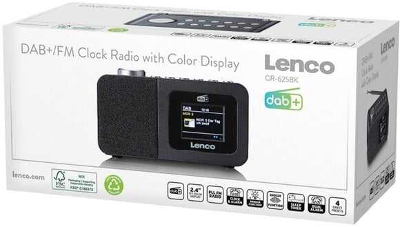 A digitális rádió DAB + Lenco CR-625BK Black A digitális rádió DAB + - 10