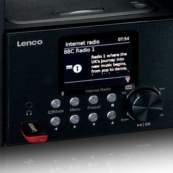 Home Sound System Lenco MC-250BK Black Home Sound System - 6