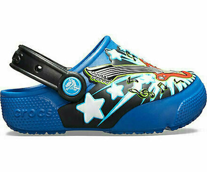 Zapatos para barco de niños Crocs Kids' Fun Lab Guitar Lights Clog Blue Jean 33-34 - 2