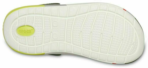 Unisex Schuhe Crocs LiteRide Colorblock Clog Agr/White 46-47 - 4