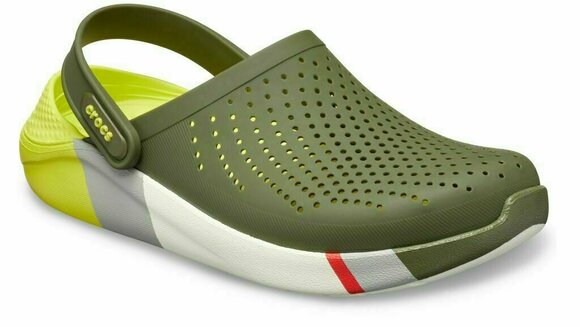 Pantofi de Navigatie Crocs LiteRide Colorblock Clog Agr/White 46-47 - 5