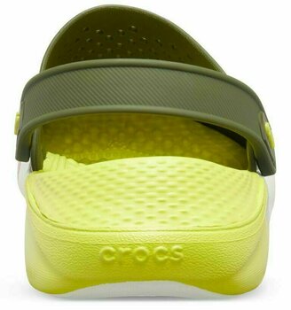 Unisex Schuhe Crocs LiteRide Colorblock Clog Agr/White 46-47 - 6