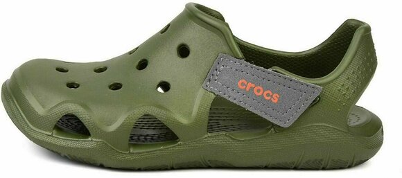 Chaussures de bateau enfant Crocs Kids' Swiftwater Wave Shoe Army Green 24-25 - 7