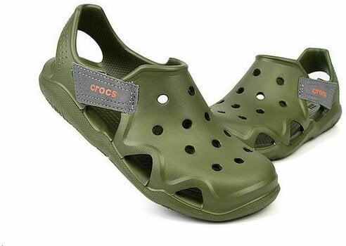 Zeilschoenen Kinderen Crocs Kids' Swiftwater Wave Shoe Army Green 24-25 - 9