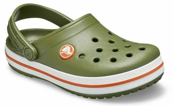 Buty żeglarskie dla dzieci Crocs Kids' Crocband Clog Army Green/Burnt Sienna 22-23 - 5