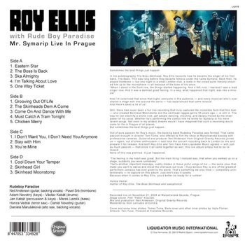 Vinylplate Roy Ellis - Mr. Symarip Live In Prague (2 LP) - 2