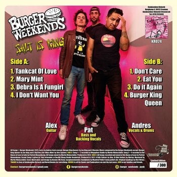 Vinylplate Burger Weekends - Salt Is King (LP) - 2