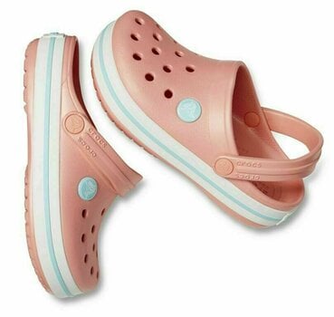Buty żeglarskie dla dzieci Crocs Kids' Crocband Clog Melon/Ice Blue 30-31 - 7