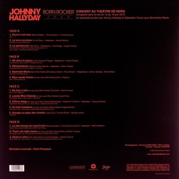 LP deska Johnny Hallyday - Born Rocker Tour - Concert Au Théâtre De Paris (Limited Edition) (2 LP) - 2