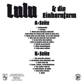 Disque vinyle Lulu & Die Einhornfarm - Ihr Seid Alle Scheisse (Limited Edition) (LP) - 2