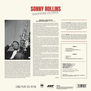 Vinyl Record Sonny Rollins - Saxophone Colossus (Clear Coloured) (LP) - 2