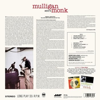 Disque vinyle Thelonious Monk & Gerry Mulligan - Mulligan Meets Monk (Limited Edition) (LP) - 2