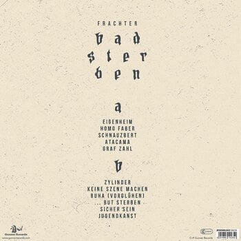 Disco de vinil Frachter - Bad Sterben (Limited Edition) (LP) - 2
