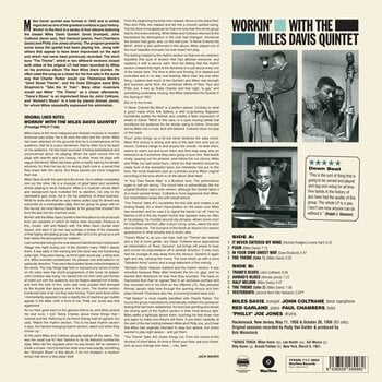LP ploča The Miles Davis Quintet - Workin’ With The Miles Davis Quintet (Reissue) (180 g) (LP) - 2