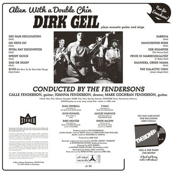 Disque vinyle Dirk Geil & The Fendersons - Alien With A Double Chin (LP) - 2