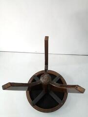 Στρογγυλό Σκαμπό Πιάνου Bespeco SG3 Στρογγυλό Σκαμπό Πιάνου Walnut (Φθαρμένο) - 5