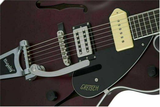 Gitara semi-akustyczna Gretsch G2420T-P90 Limited Edition Streamliner R Midnight Wine Satin - 6