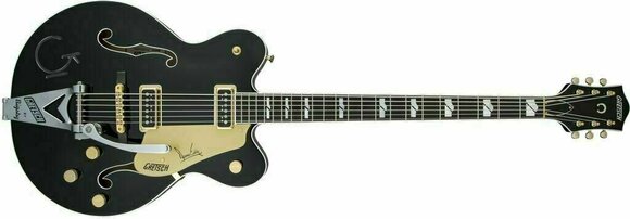 Semi-akoestische gitaar Gretsch G6120TB-DE Duane Eddy 6 Ebony Black Pearl - 2