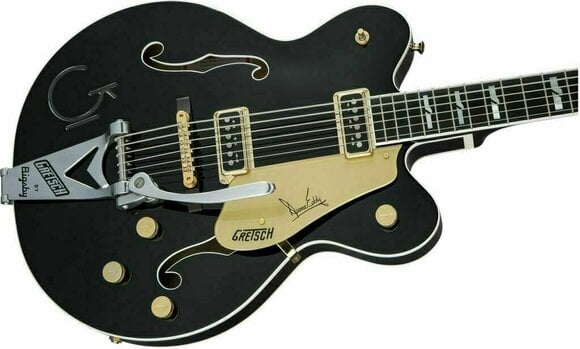 Semi-Acoustic Guitar Gretsch G6120TB-DE Duane Eddy 6 Ebony Black Pearl - 4