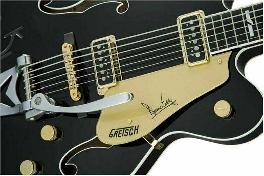 Halvakustisk guitar Gretsch G6120TB-DE Duane Eddy 6 Ebony Black Pearl - 5