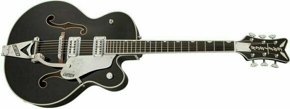 Guitare semi-acoustique Gretsch G6136SLBP Brian Setzer Phoenix Black Lacquer - 3