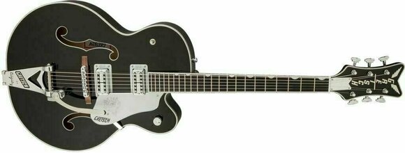 Guitare semi-acoustique Gretsch G6136SLBP Brian Setzer Phoenix Black Lacquer - 4