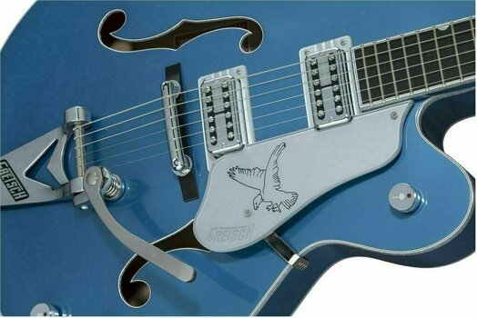 Guitare semi-acoustique Gretsch G6136T-59 Limited Edition Falcon Ebony Lake Placid Blue - 6