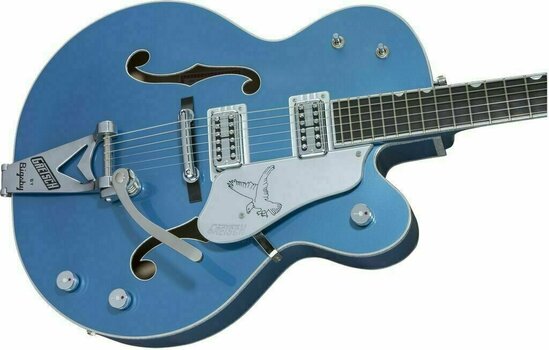 Guitare semi-acoustique Gretsch G6136T-59 Limited Edition Falcon Ebony Lake Placid Blue - 7