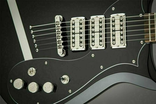 Guitare électrique Gretsch G5135CVT-PS Patrick Stump Electromatic Black with Pewter Stripes - 5