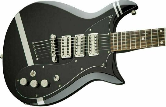 Guitare électrique Gretsch G5135CVT-PS Patrick Stump Electromatic Black with Pewter Stripes - 6