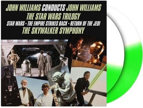 Vinilinė plokštelė John Williams - John Williams Conducts John Williams - The Star Wars Trilogy (Reissue) (45 RPM) (Limited/Numbered Edition) (Half Green/Half White Coloured) (180 g) (2 LP) - 2